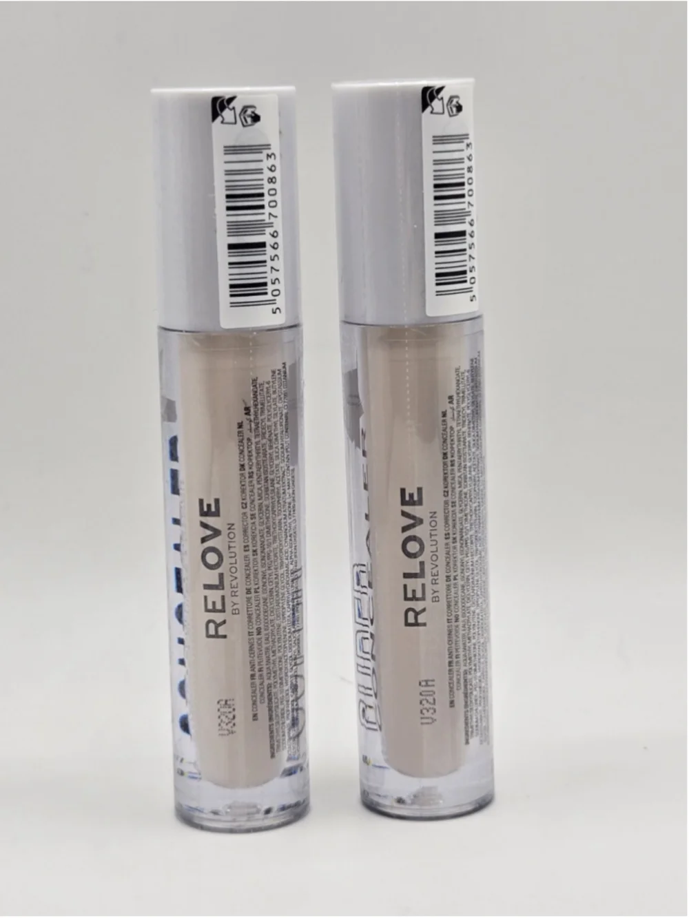 Relove by Revolution Super Concealer Hydra Boost Shade C0.2 Lot of 2 New Sealed